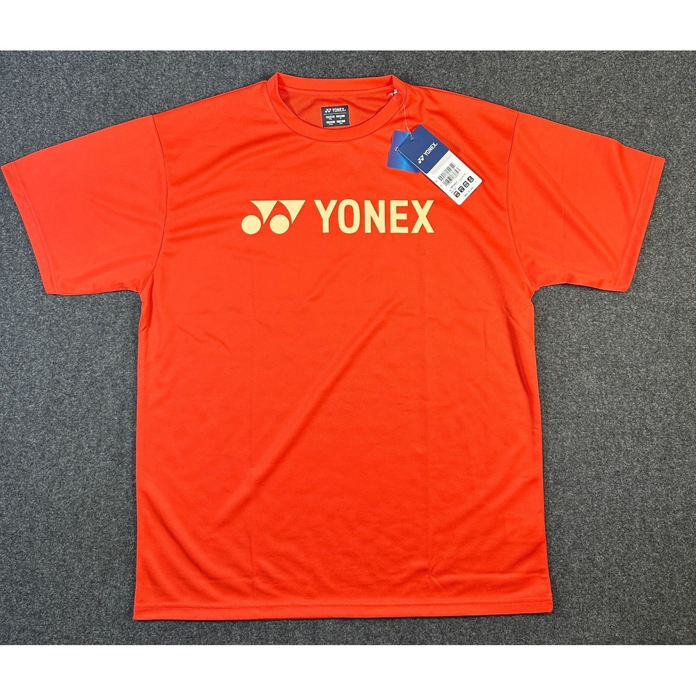 Yonex Unisex 100% Cotton Tennis/Badminton T-Shirt, YM0046 (Pearl Red) NWT